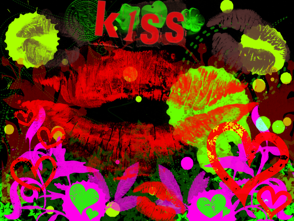 A kiss, wallpaper. January 11, 2008. What is it in a kiss that is so soft 